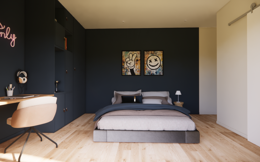 Projet déco : chambre d&rsquo;ado à Savigneux (Ain)