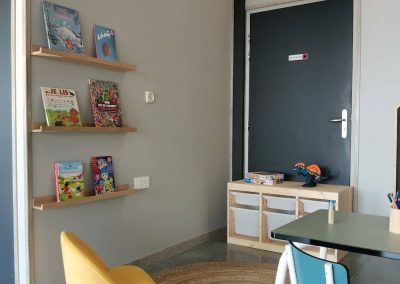 Vue de la décoration de l'espace enfants