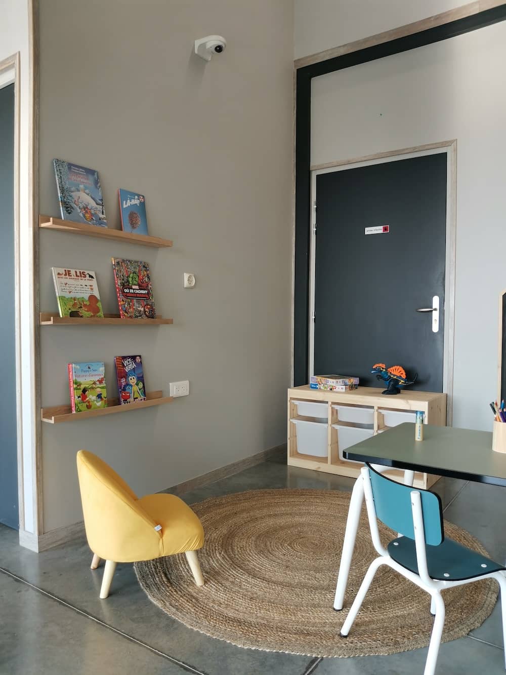 Vue de la décoration de l'espace enfants