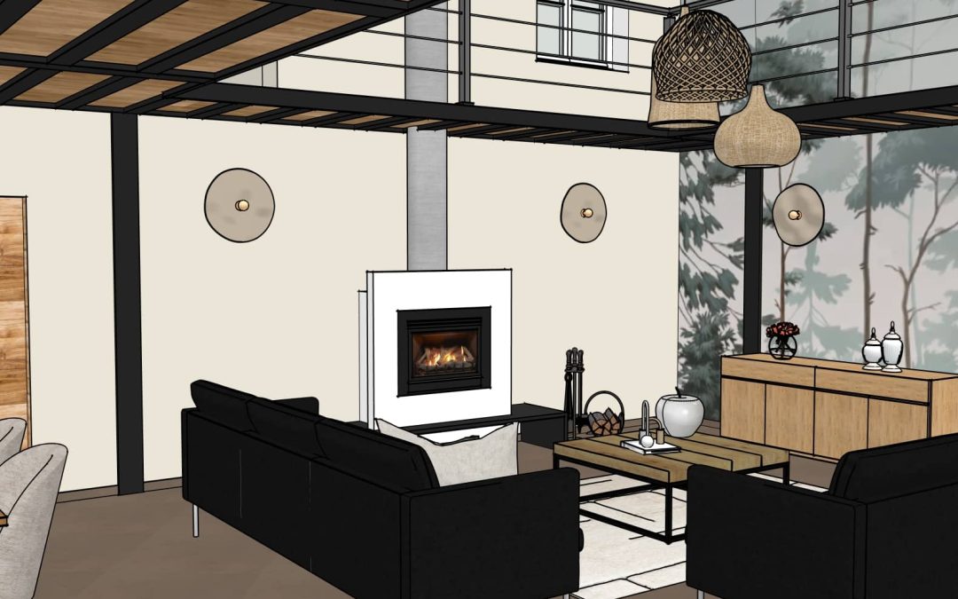 Décoration d’une pièce de vie à Savigneux : moderniser une maison pleine de charme