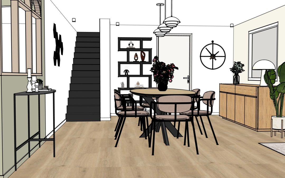 Projet déco avec Ouverture cuisine salle à manger à Mionnay