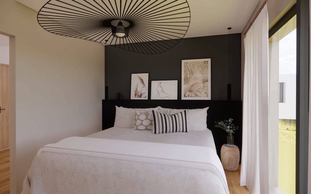 Décoration d’une chambre parentale à Lentilly : ambiance cosy, élégante et intimiste
